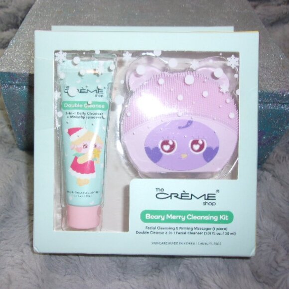 M-55 NEW IN BOX THE CREME SHOP BEARY, MERRY CLEANSING KIT SET - Picture 3 of 9
